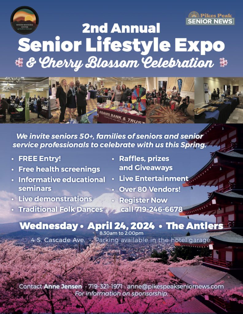 Senior Lifestyle Expo Pikes Peak Senior News   Spring 2024 Expo Flyer Img 791x1024 