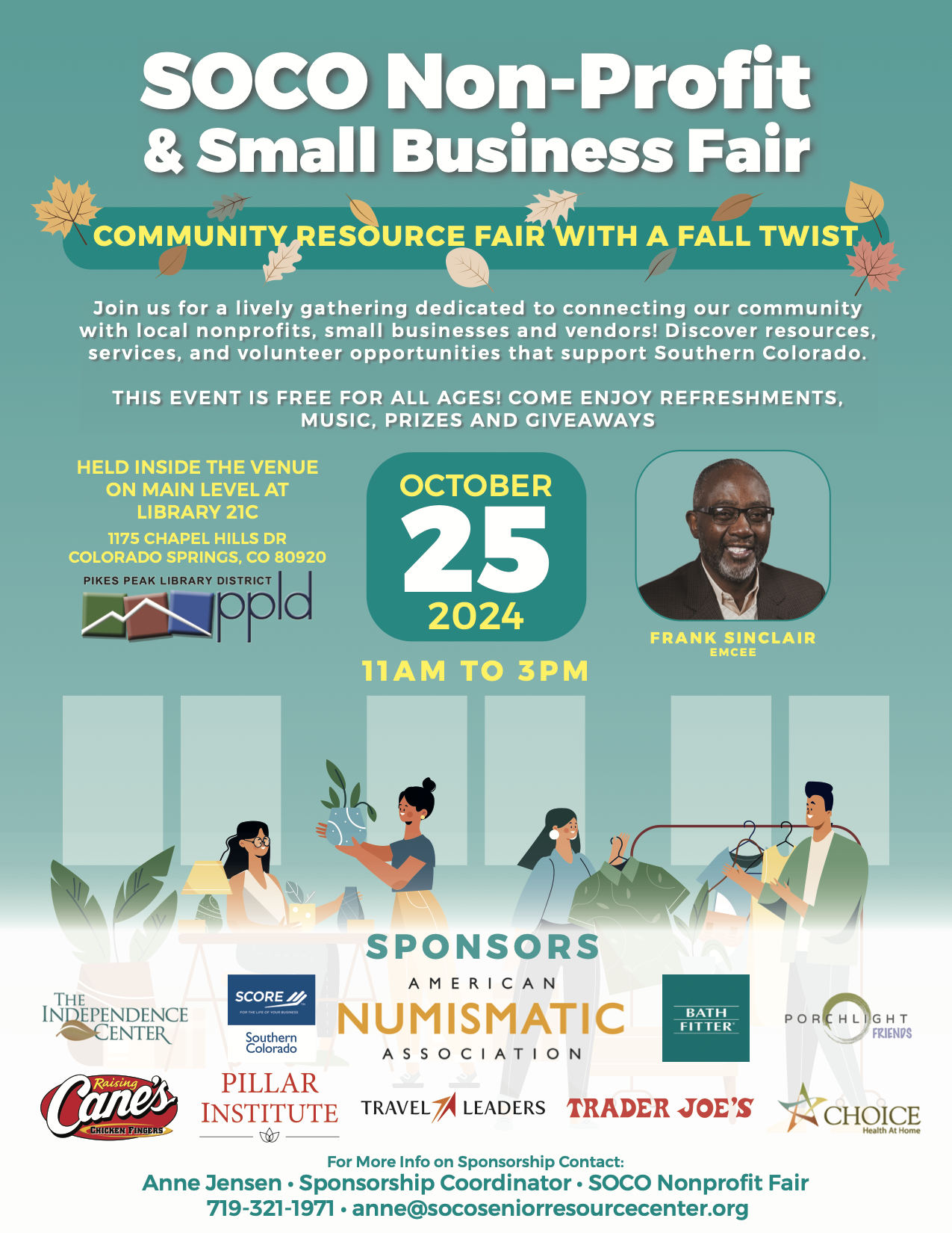 SOCO nonprofit fair flyer Cover with sponsors